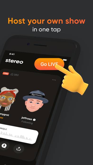 Stereo: Discover Live Podcasts Captura de pantalla de la aplicación #2
