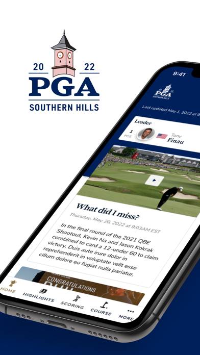 PGA Championships Official App App skärmdump #1