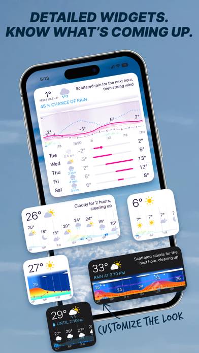 Weathergraph weather widget Captura de pantalla de la aplicación #2