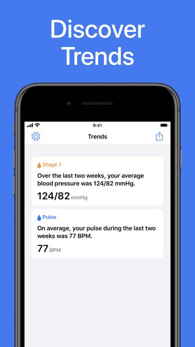 Blood Pressure App Monitor Schermata dell'app #3