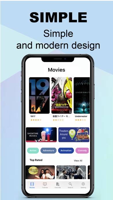 Popcorn: Movies Time & TV Show Captura de pantalla de la aplicación #4