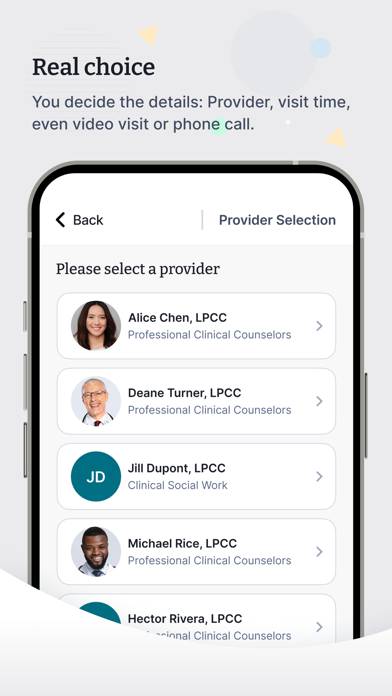 TimelyCare Health & Well-being App screenshot