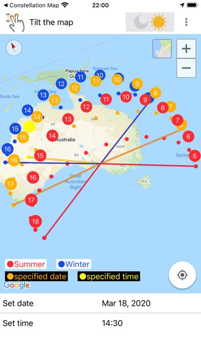 Sun position and path App screenshot
