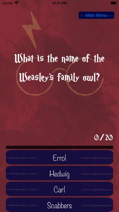 Wizard's Quiz game screenshot