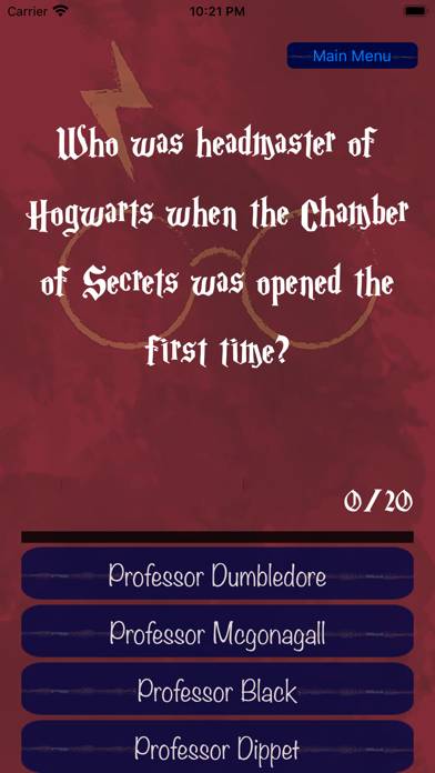 Wizard's Quiz game screenshot