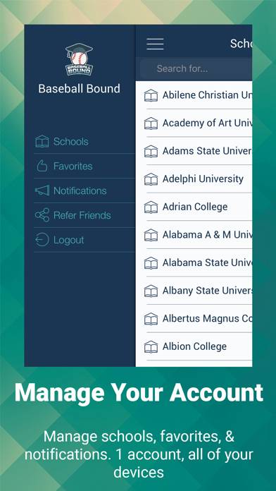 Baseball Bound App screenshot