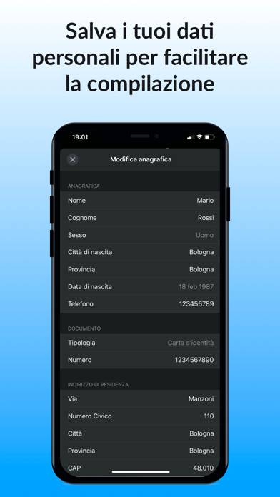 AutoCert19 Autocertificazione Schermata dell'app