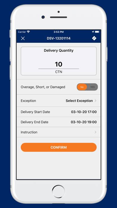 Dsv Delivery App skärmdump