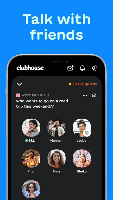 Clubhouse App skärmdump #2