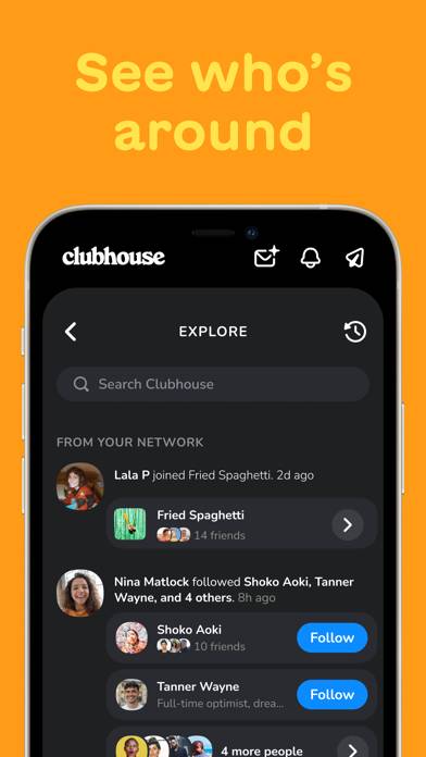 Clubhouse Captura de pantalla de la aplicación #6