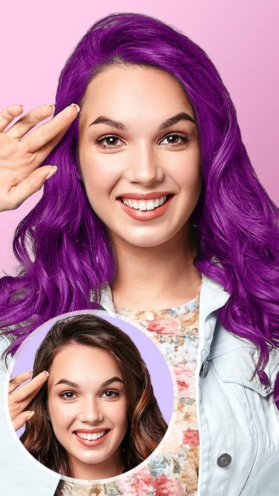 Colore Capelli: Cambia e Prova Schermata dell'app