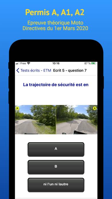 Permis Moto Capture d'écran de l'application #1