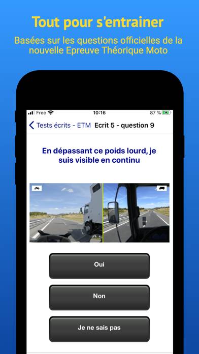 Permis Moto Capture d'écran de l'application