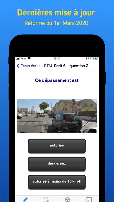 Permis Moto Capture d'écran de l'application