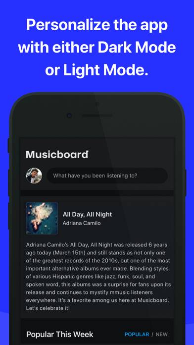 Musicboard: Music Reviews App screenshot