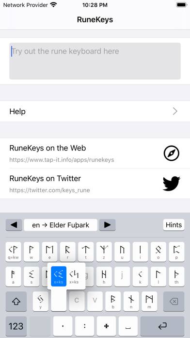 RuneKeys App-Screenshot #1