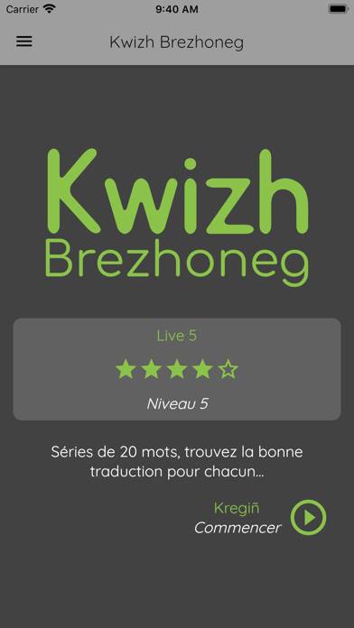 Kwizh Brezhoneg Capture d'écran de l'application #1