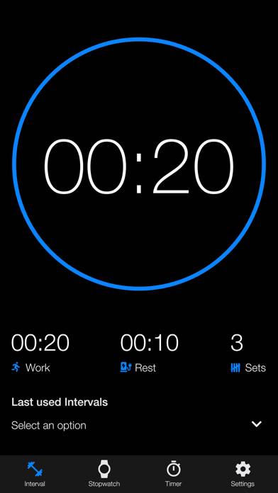Interval tabata timer App screenshot #1