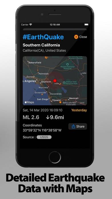 EarthQuake plus App screenshot #3