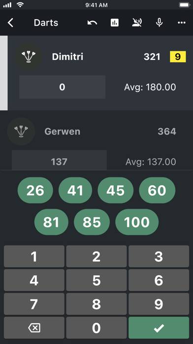 DART Zähler 2024 App-Screenshot