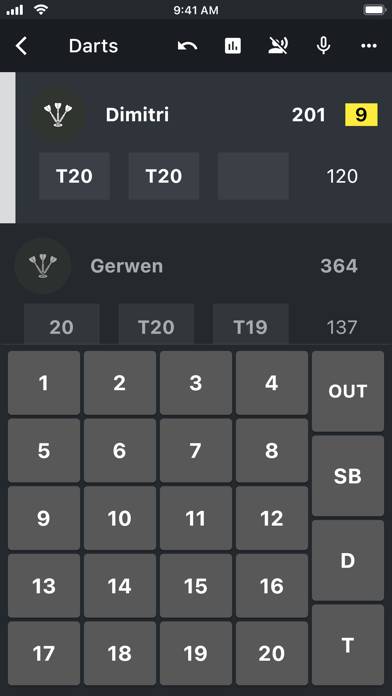 DART Zähler 2024 App-Screenshot