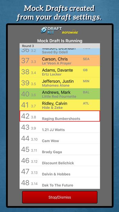 Fantasy Football Draft Kit '21 App screenshot