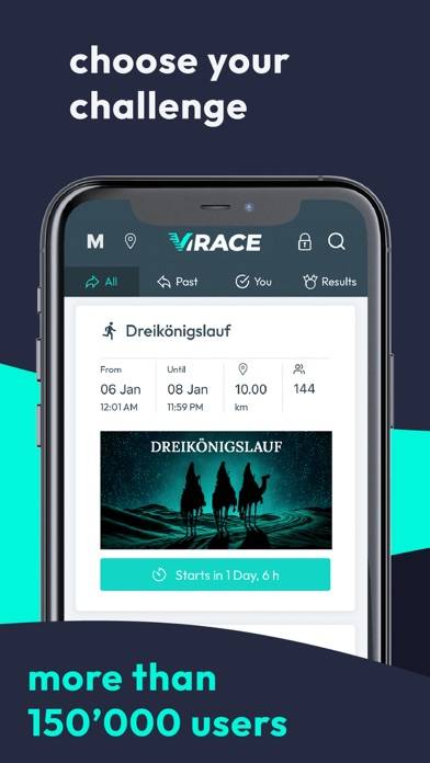 ViRACE App-Screenshot #1