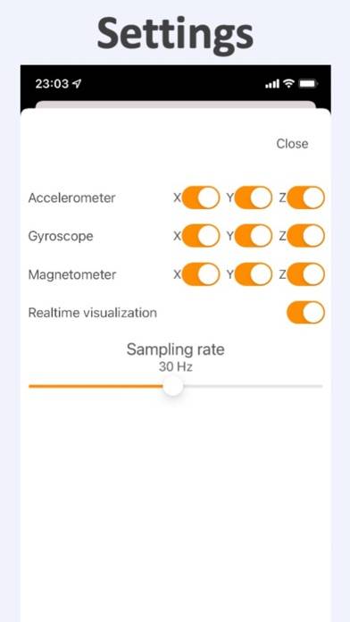 SensorLogger App skärmdump #3