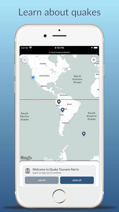 Earthquake & Tsunami Alerts App screenshot #1