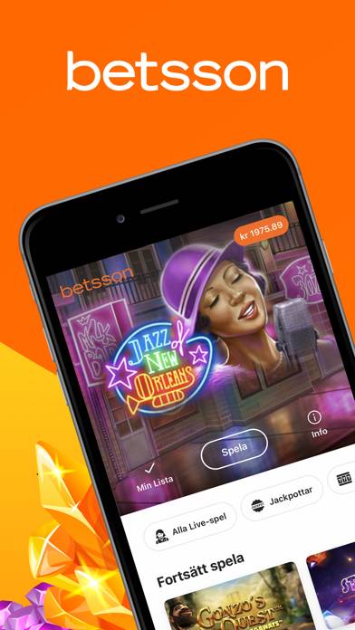 Betsson: Casino, Slots & Live App skärmdump #1