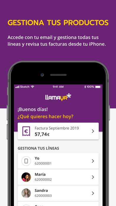 Llamaya captura de pantalla
