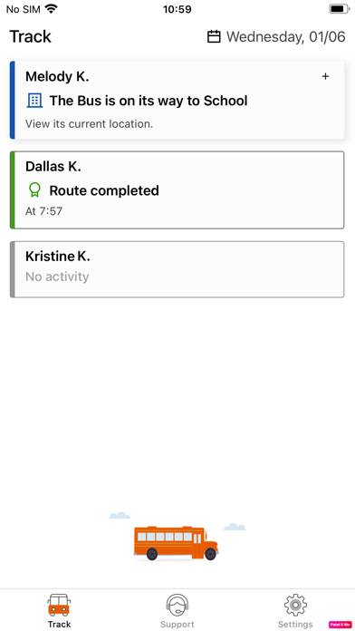 NYC School Bus App screenshot