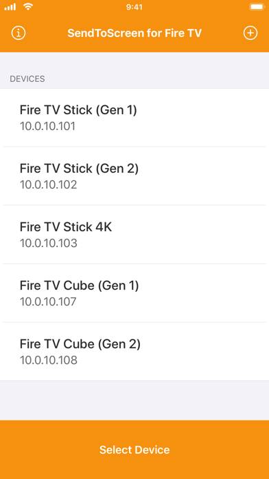 SendToScreen for Fire TV Schermata dell'app #1