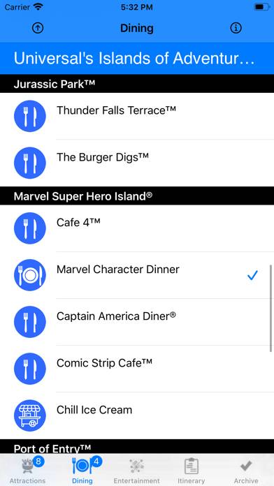 Theme Park Checklist: Orlando App screenshot #2