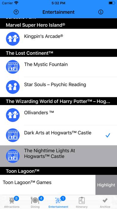 Theme Park Checklist: Orlando App screenshot #3