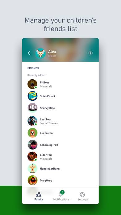 Xbox Family Settings App screenshot