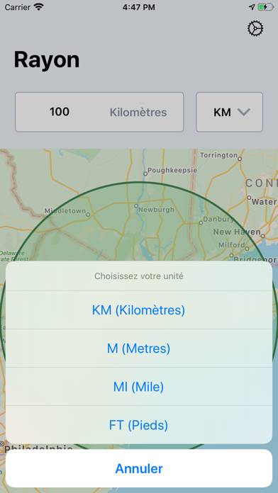 Radius: Distance From Me App screenshot #1