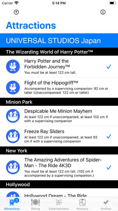 Theme Park Checklist: Japan App-Screenshot #1