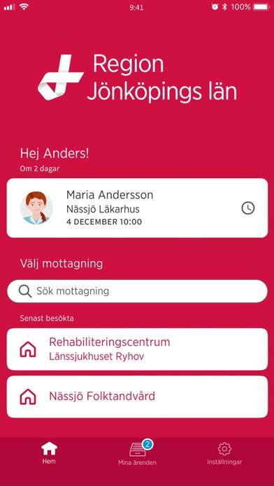 Vårdmöte Region Jönköpings län App skärmdump #1