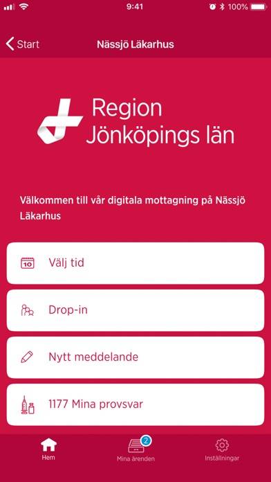 Vårdmöte Region Jönköpings län App skärmdump