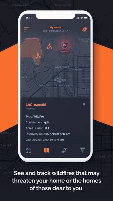 Frontline Wildfire Tracker App screenshot