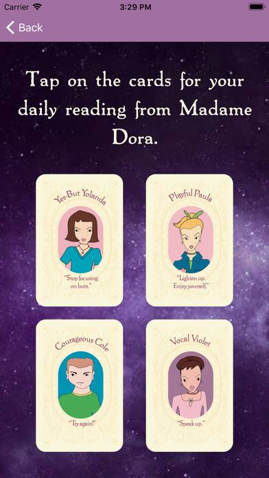 Madame Dora's Fortune Cards Captura de pantalla de la aplicación #4
