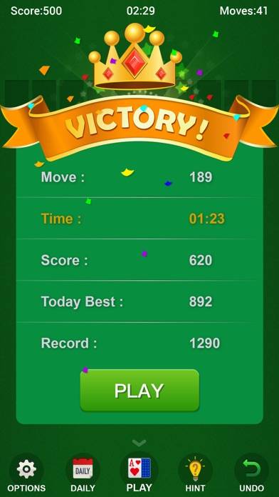 .Spider Solitaire! captura de pantalla del juego