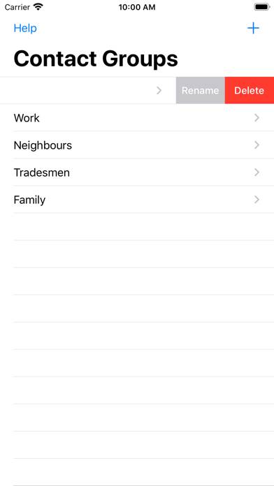 Contact Groups Captura de pantalla de la aplicación #6