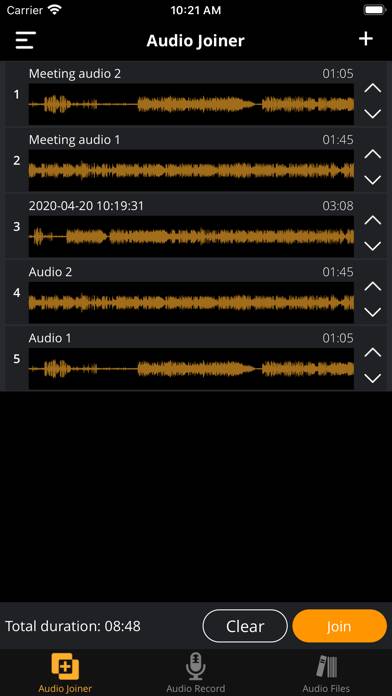 Audio Joiner: Merge & Recorder Captura de pantalla de la aplicación #3
