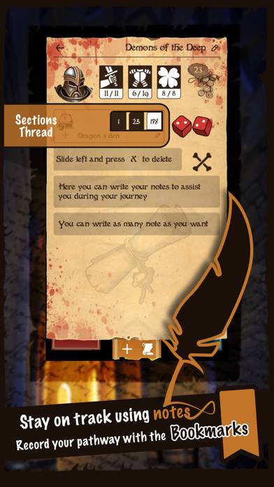 Adventure Sheet: for Gamebooks Captura de pantalla de la aplicación #2