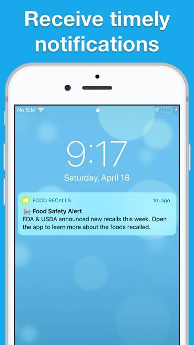 Food Recalls & Alerts App screenshot