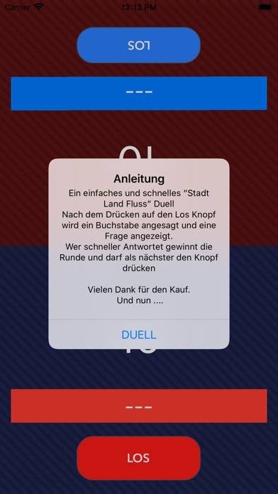 Stadt Land Fluss direkt Duell Schermata dell'app #2