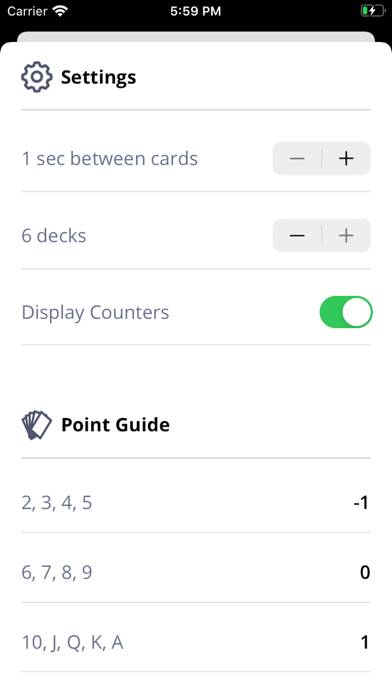 Practice Counting Cards capture d'écran du jeu