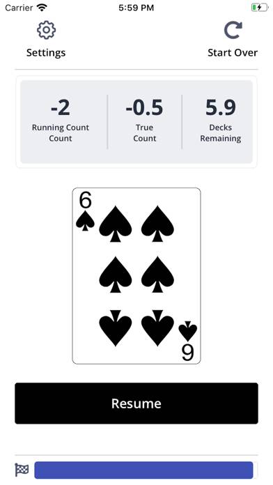 Practice Counting Cards capture d'écran du jeu